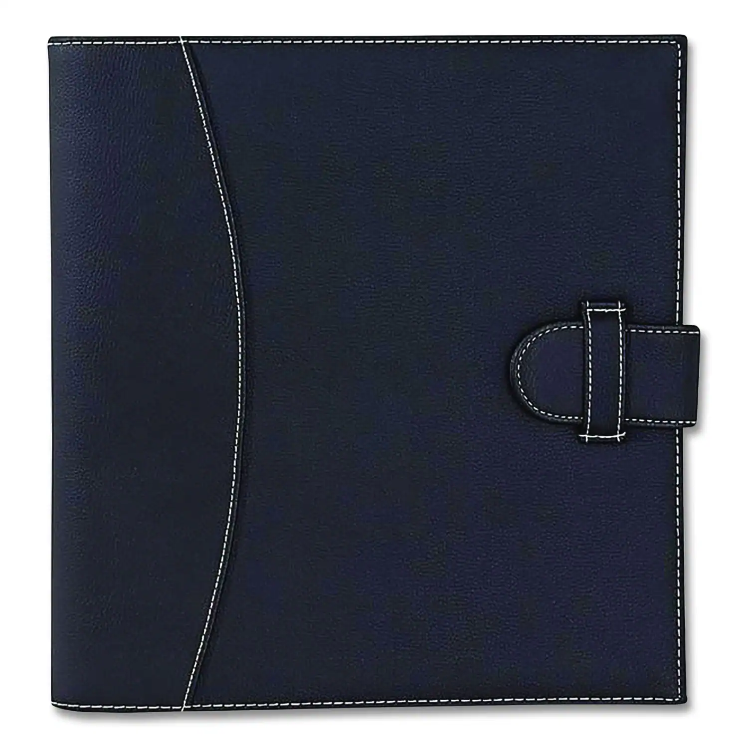 Front. Amax - D Ring Non View Binder 3 Rings 1" Capacity 8.5 x 11 Black.