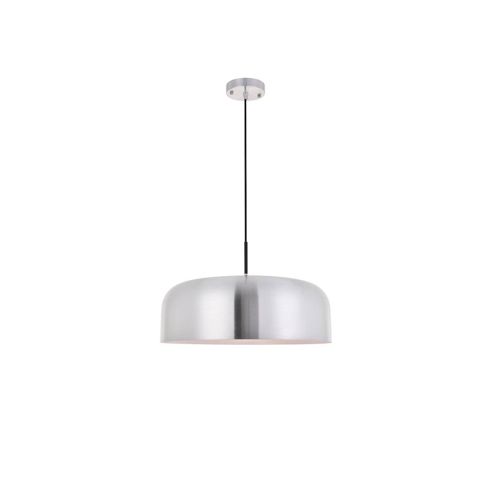 Alt View 10. Living District - Etude 1 Light Brushed Nickel Pendant - Brushed Nickel And Black.