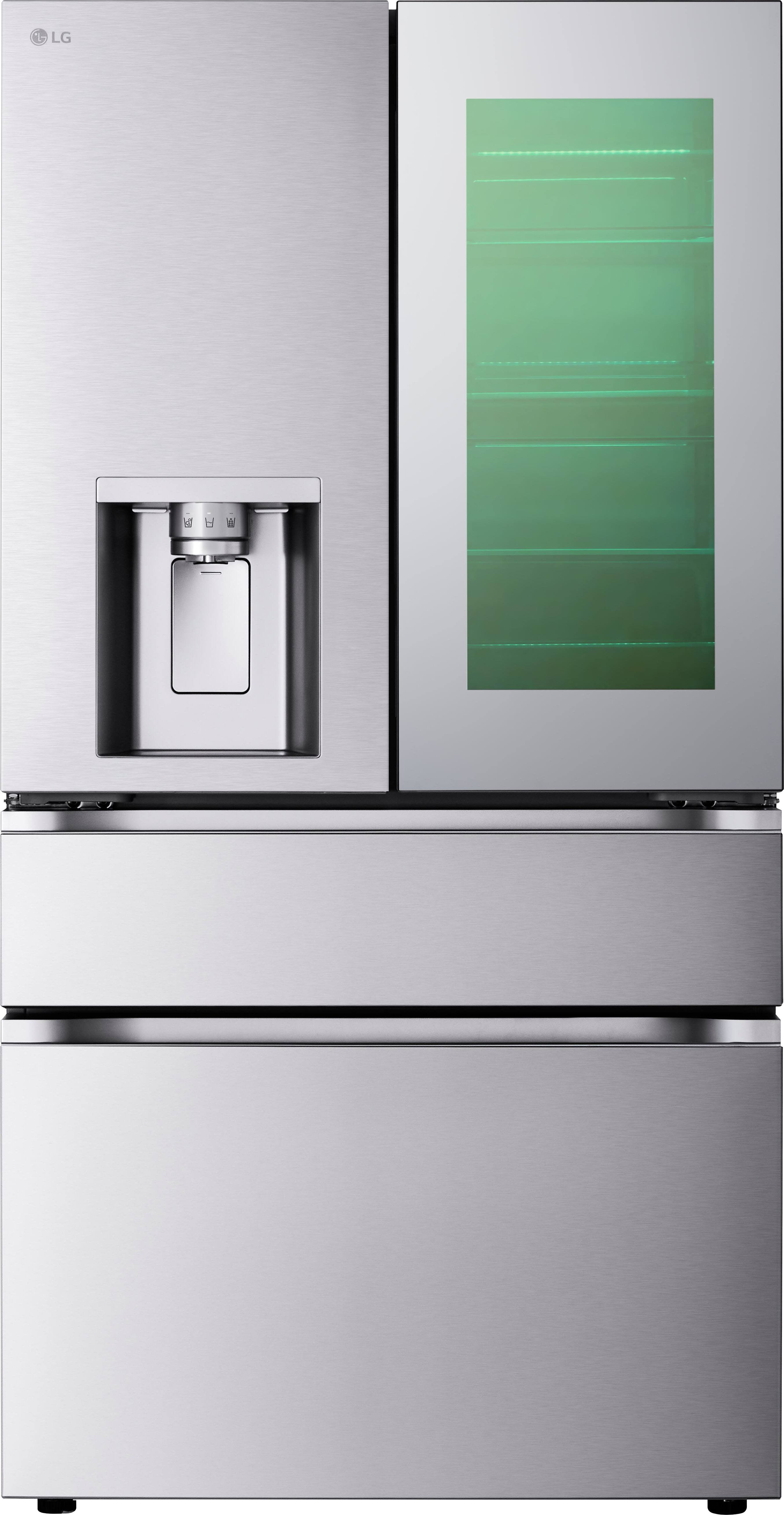 Alt View 12. LG - Standard-Depth MAX 28.6 Cu. Ft. French Door-in-Door Smart Refrigerator with Mini Craft Ice - PrintProof Stainless Steel.