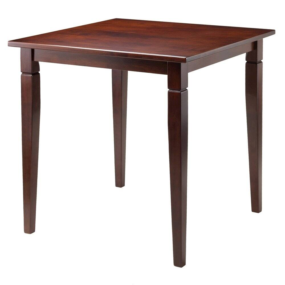 Left. FurniFact - Square Dining Table - Walnut.