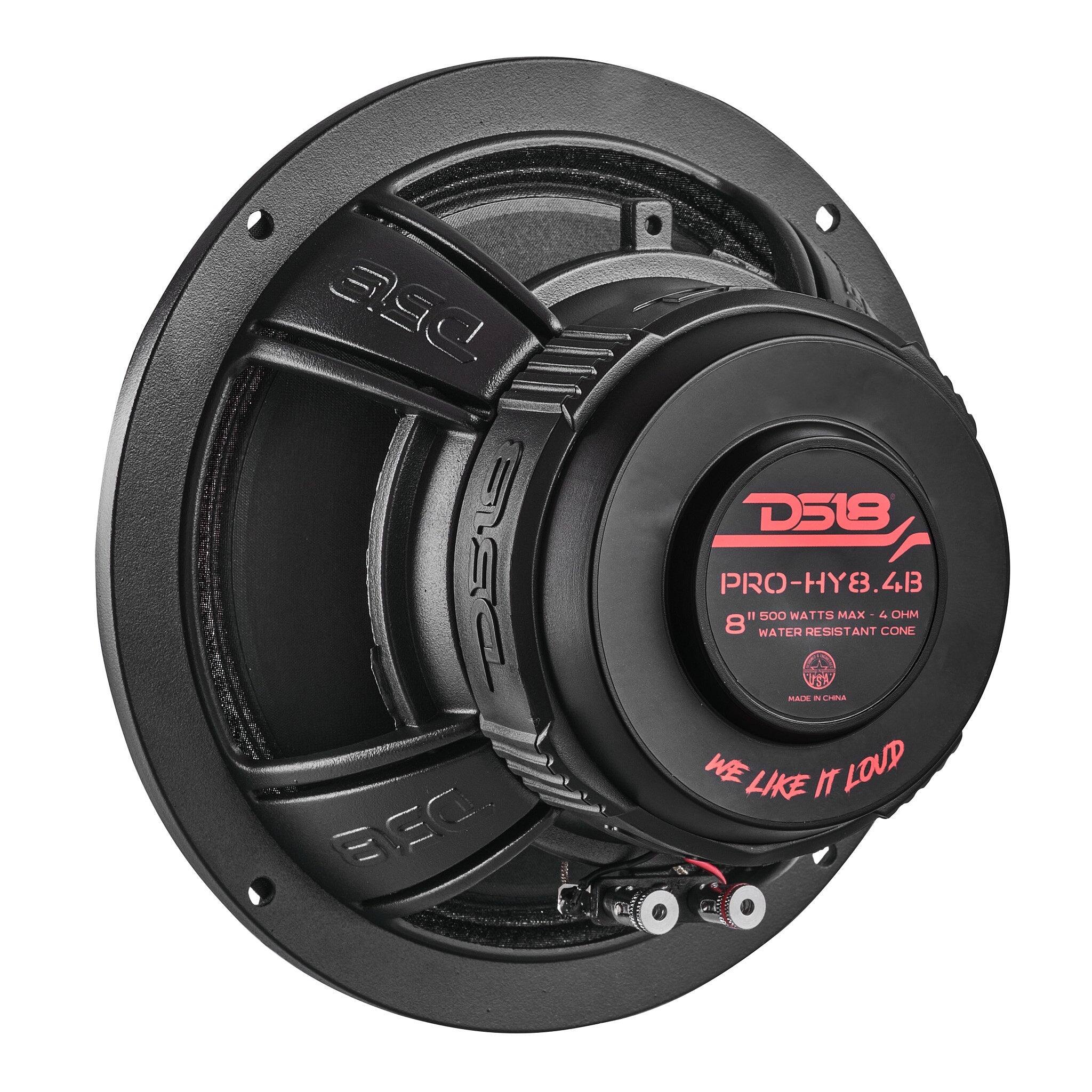 D518 PRO-HY8.4B II 500 WATTS - 4 OHM 8 WATER RESISTANT CONE USA MADE IN CHINA WE LIKE IT LOUD