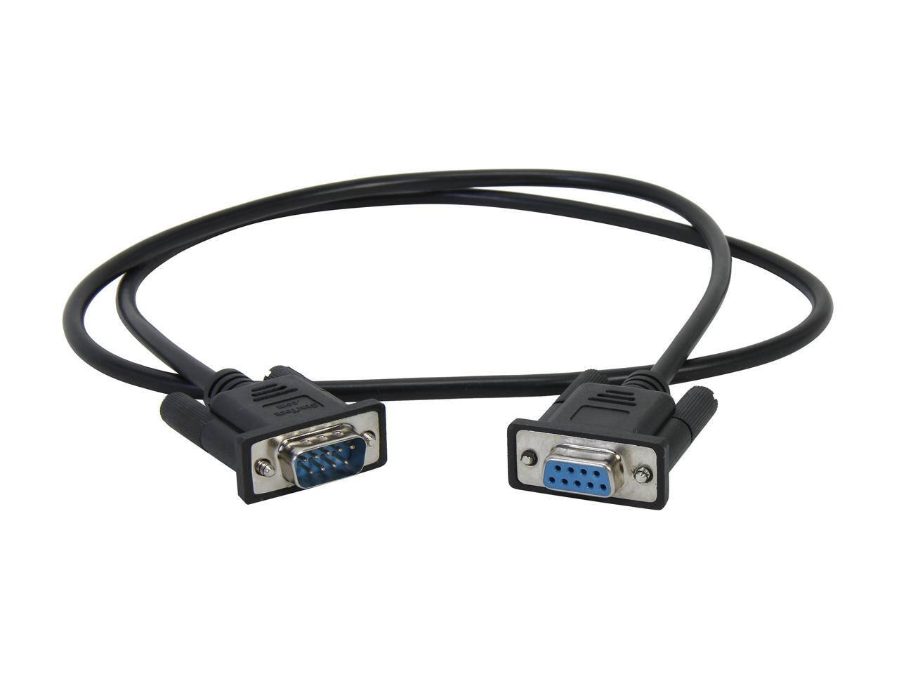 Alt View 1. StarTech.com - StarTech.com 1m Black DB9 RS232 Serial Null Modem Cable F/M.