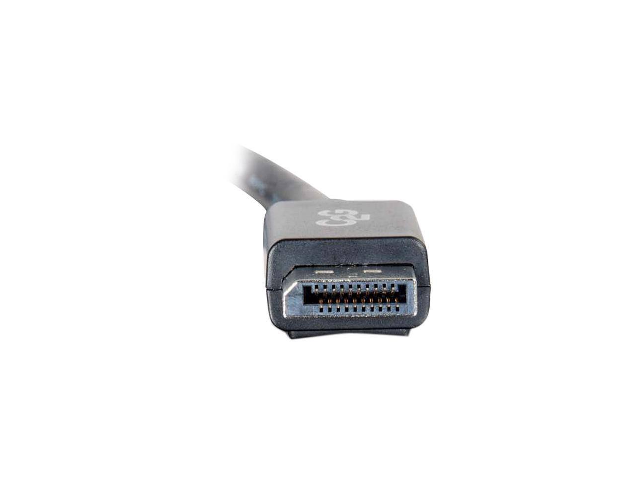 Alt View 1. Cables to Go - C2G 54331 DisplayPort Male to VGA Male Active Adapter Cable, TAA Compliant, Black (3 Feet, 0.91 Meters) - Black.