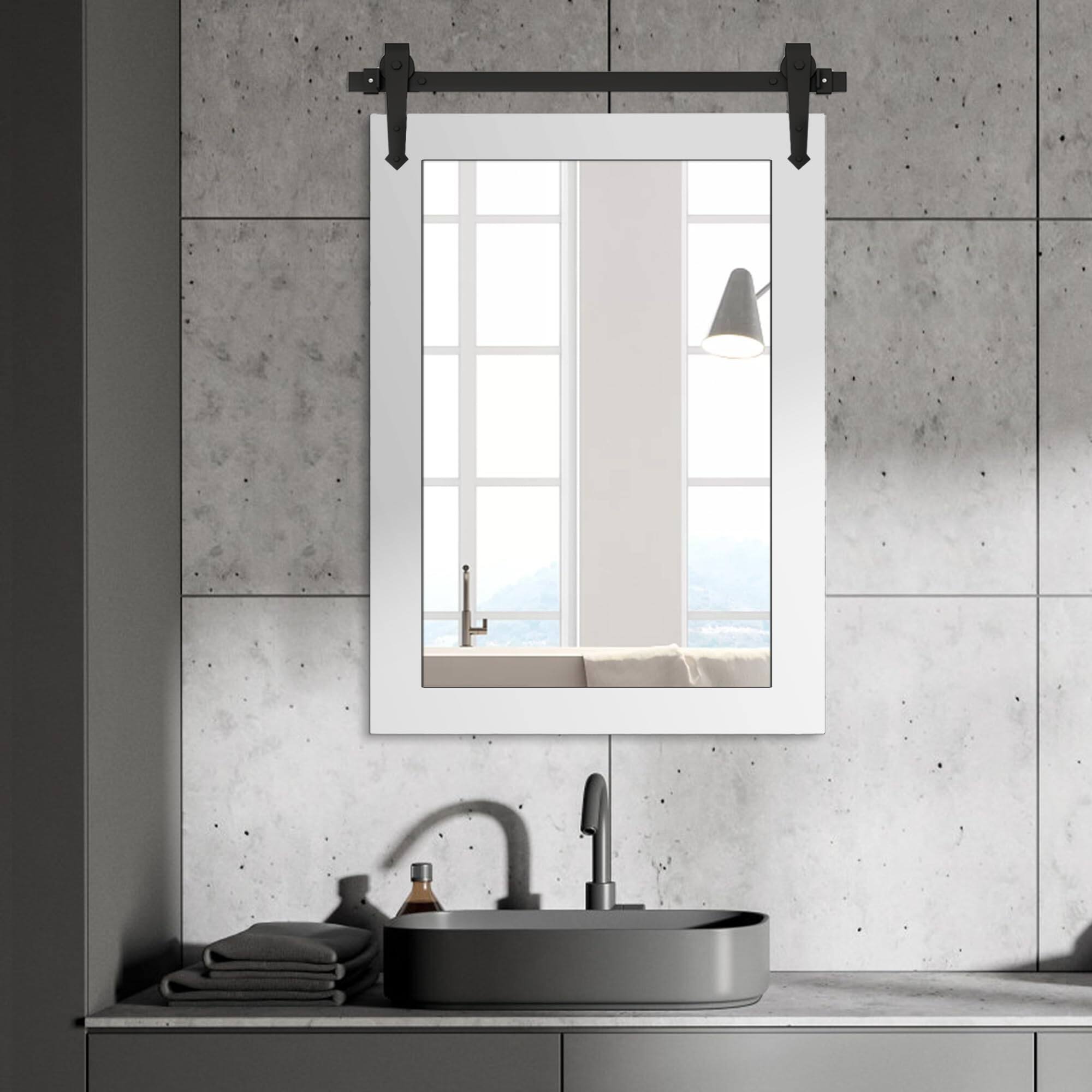 Bright White 40"L x 26"W