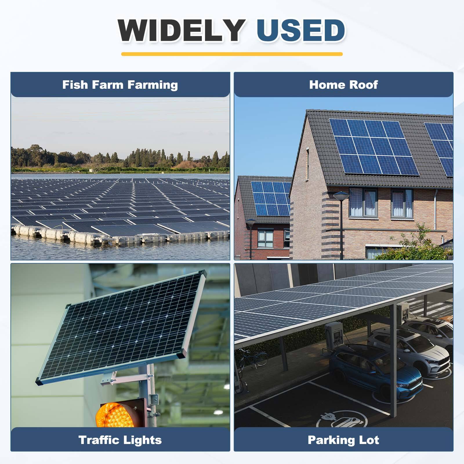 WIDELY USED

Fish Farm Farming

Home Roof

Traffic Lights

Parking Lot