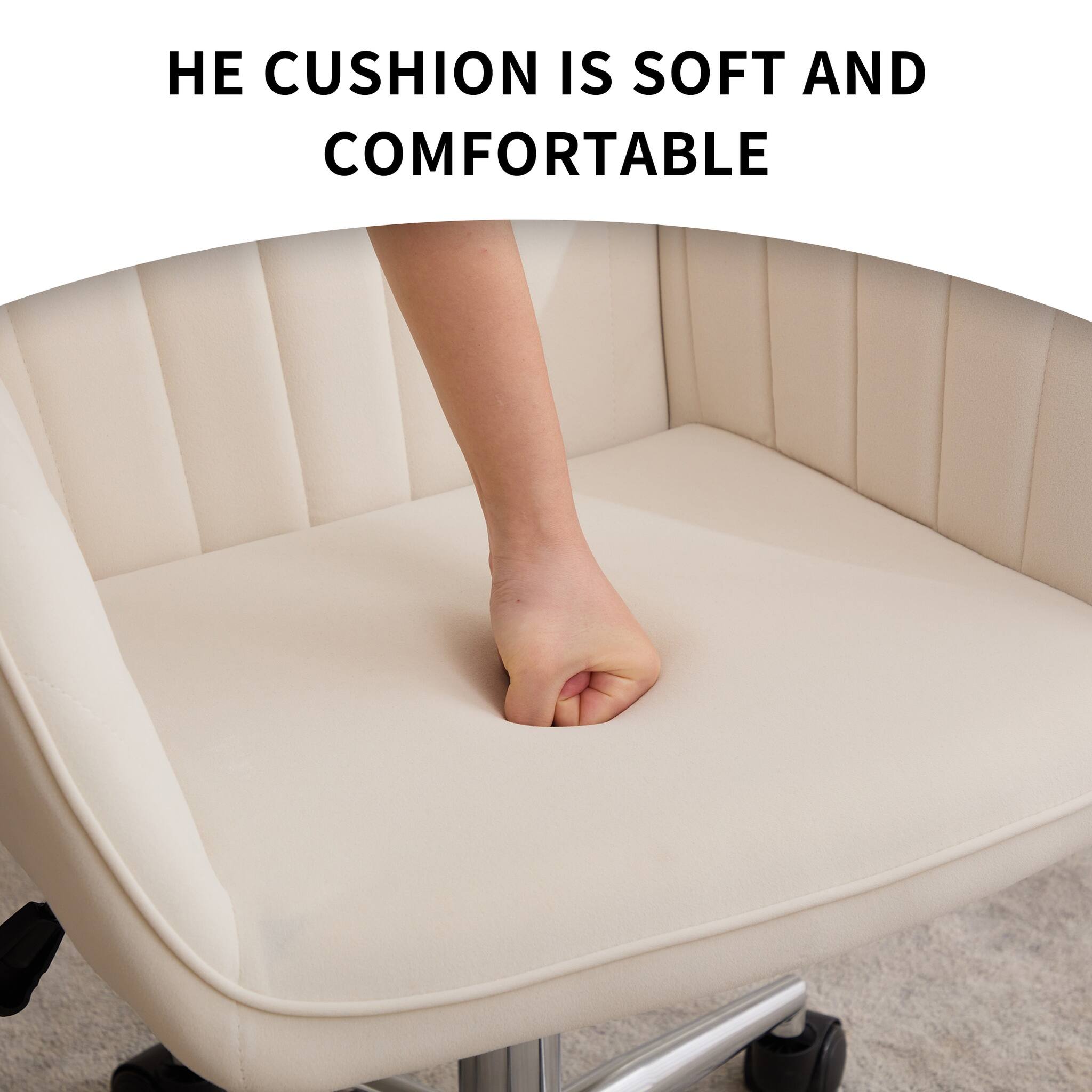 The cushion is soft and comfortable
