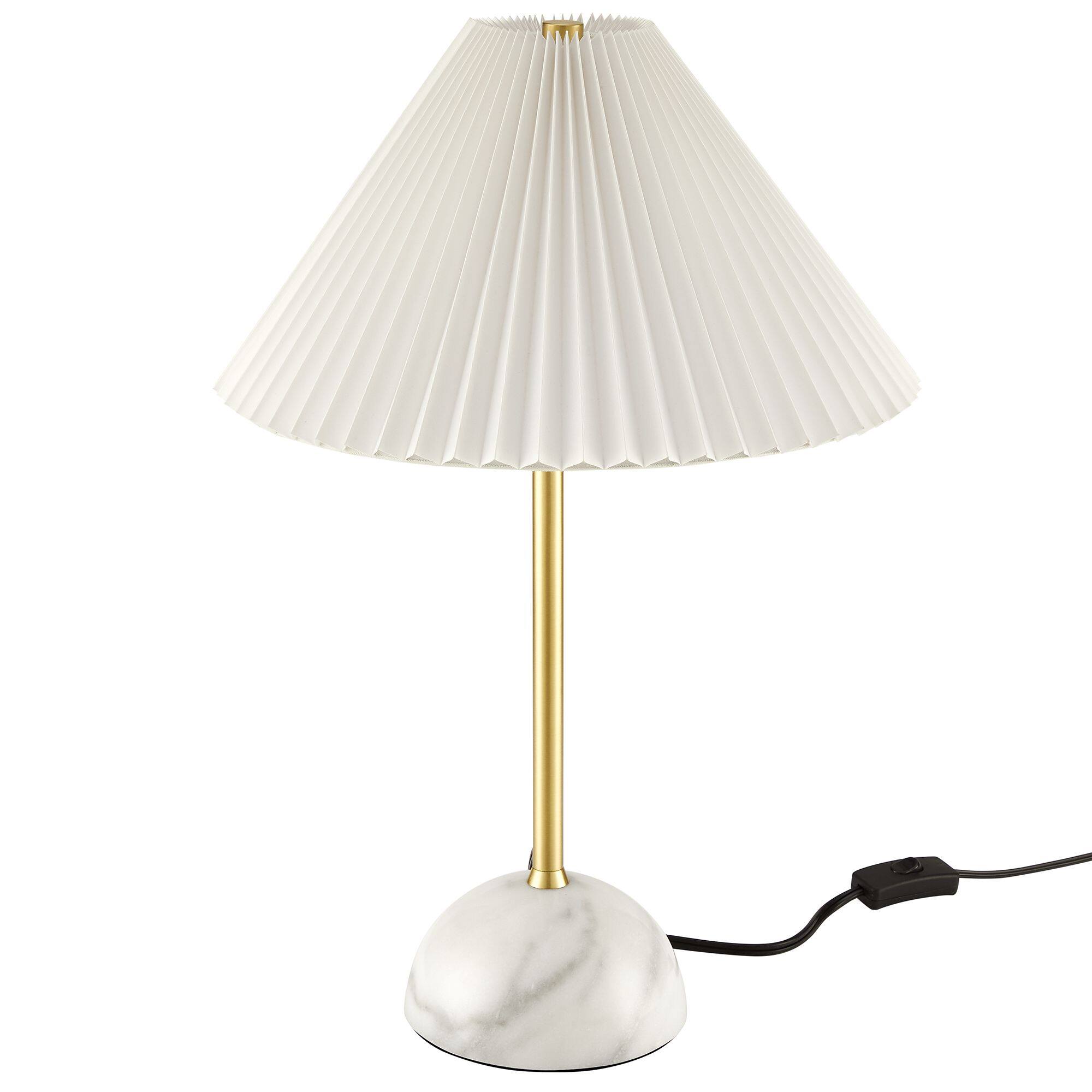 Angle. Modway - Illusion Marble Dome Table Lamp by Modway - Brass.