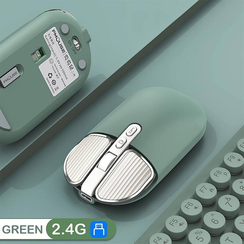 FMOUSE  
FMOUSE NO FMOUSE  
OFF 5.0V500mA  
MADE IN CHINA  
1 DPI  
GREEN  
2.4G  
F5 F4 N F F9 + F8 a + F7 C 9 & F6 7 7 9 L % 5 T