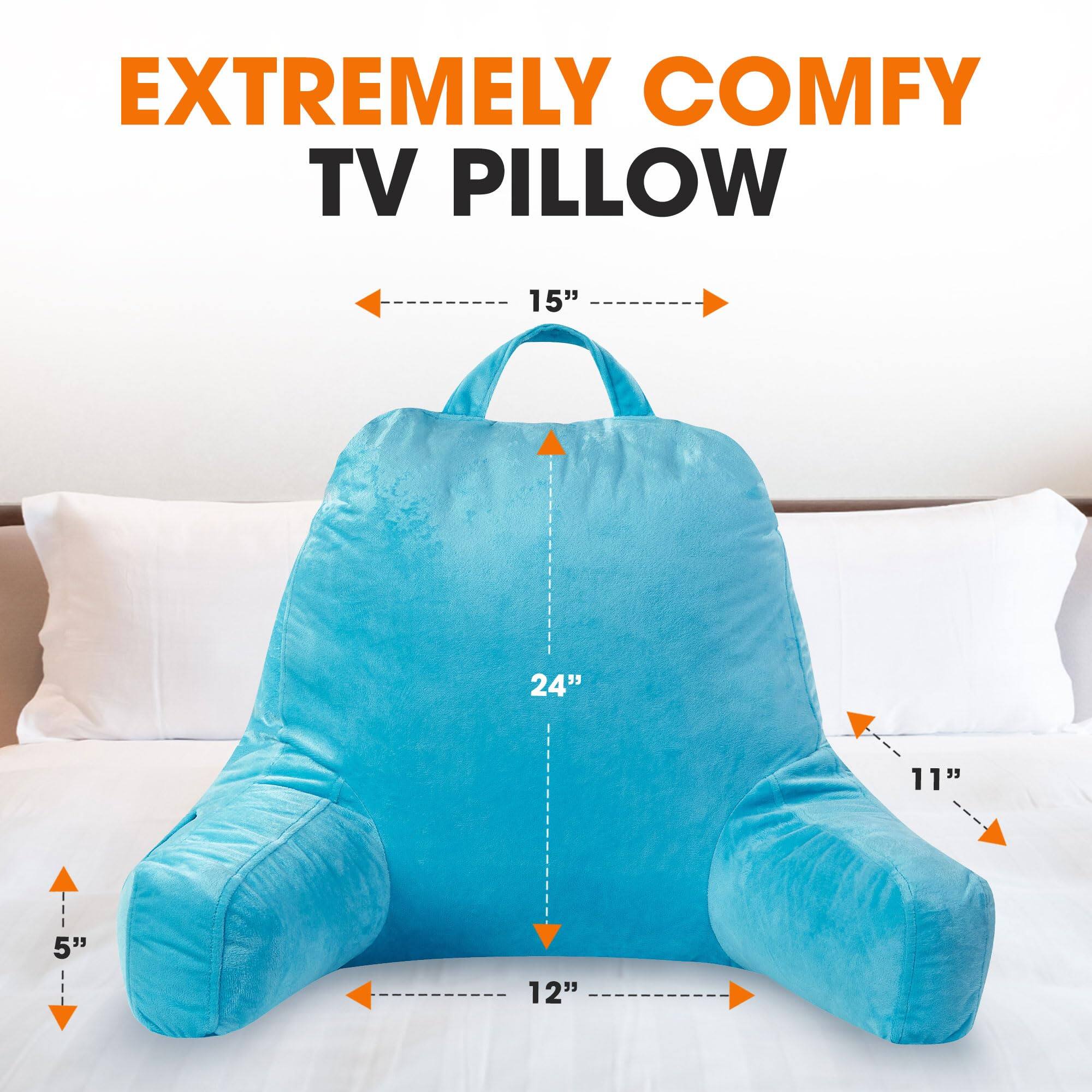 EXTREMELY COMFY TV PILLOW

15"  
24"  
11"  
5"  
12"