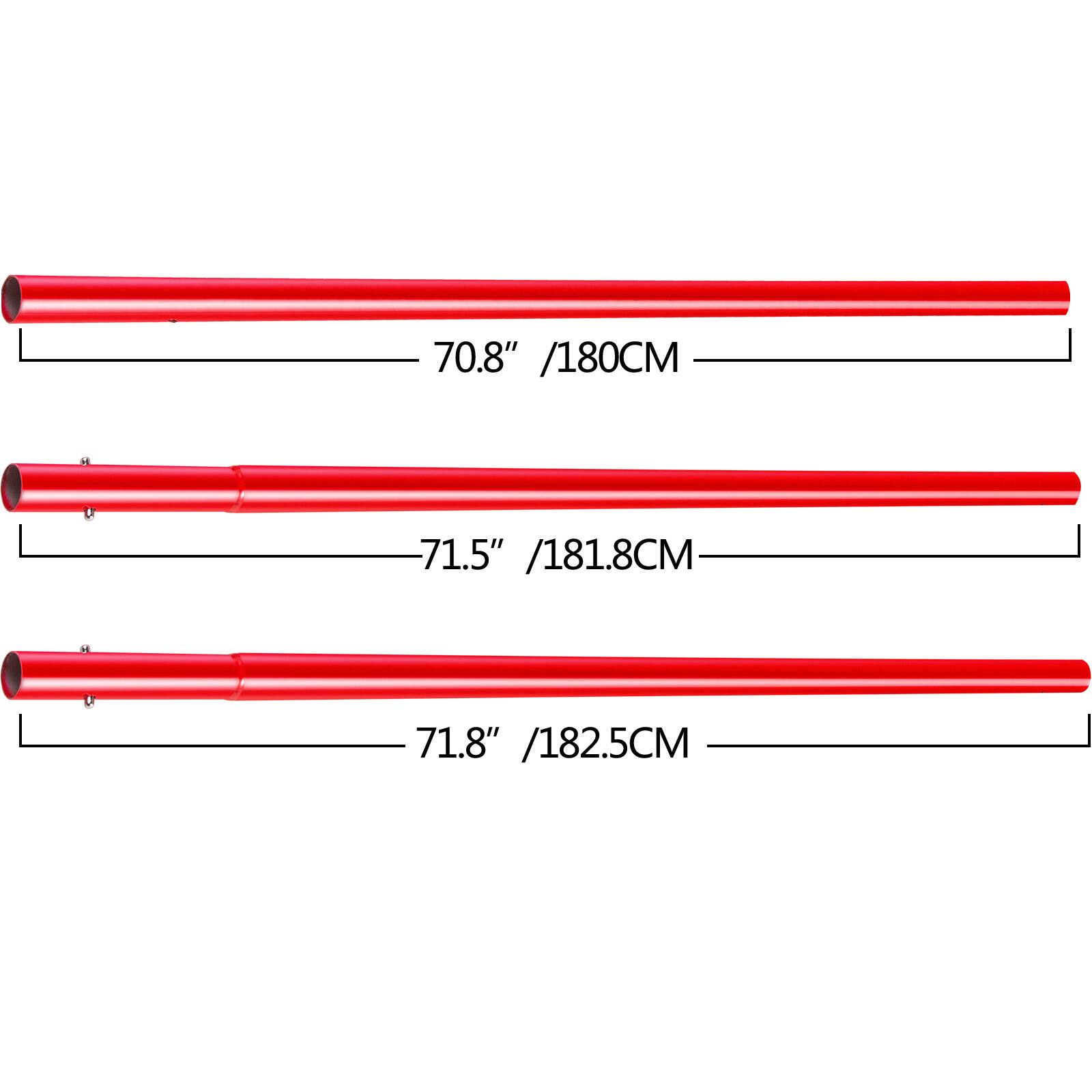 70.8" / 180CM  
71.5" / 181.8CM  
71.8" / 182.5CM