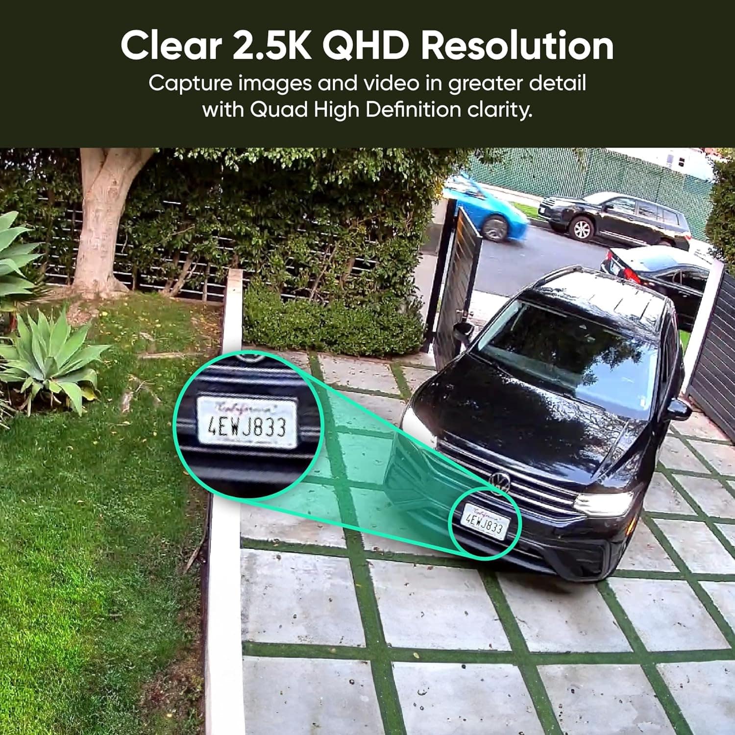 Clear 2.5K QHD Resolution: Capture images and video in greater detail with Quad High Definition clarity.