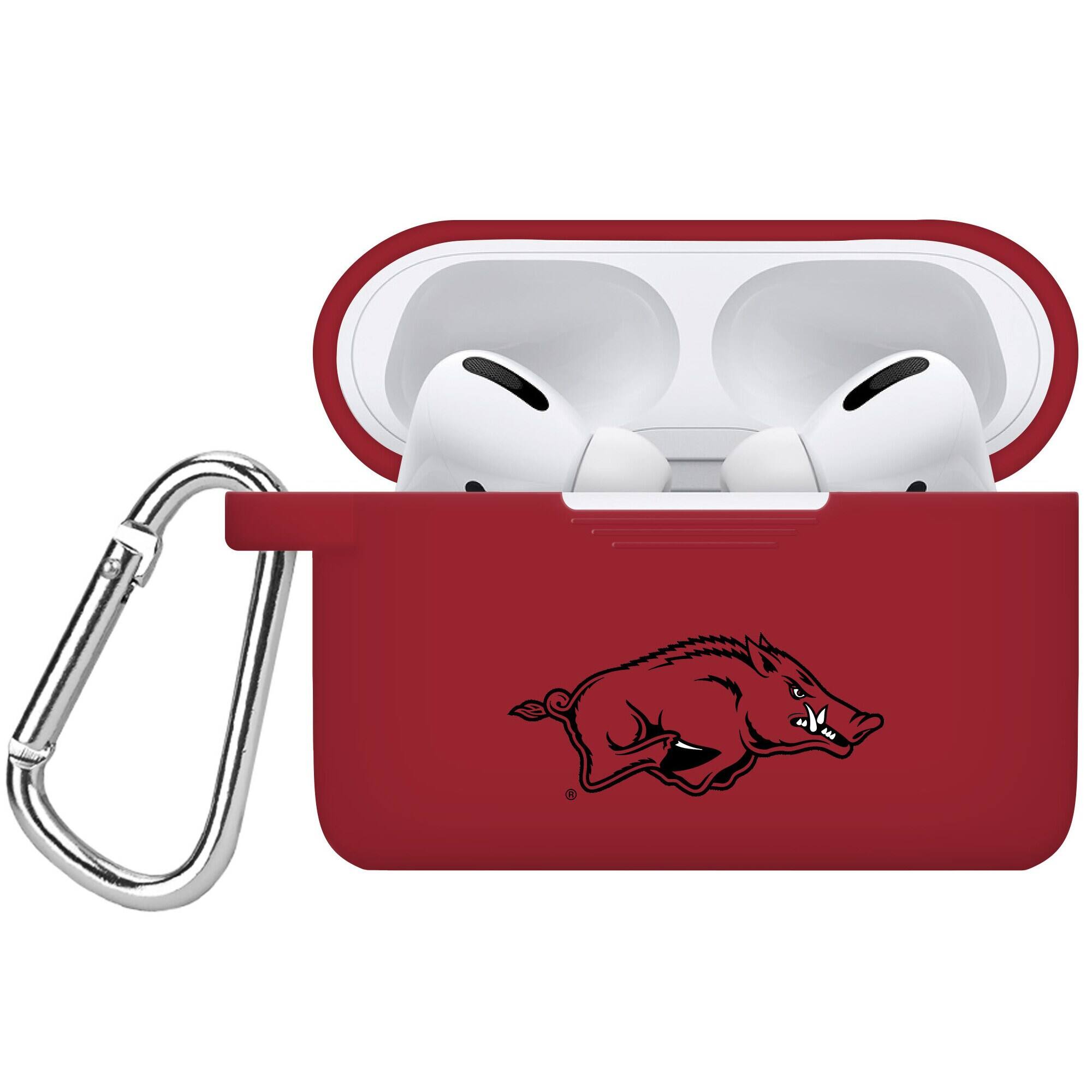 Front. Affinity Bands - Arkansas Razorbacks AirPods Pro Silicone Case Cover - No Size - Multicolor.