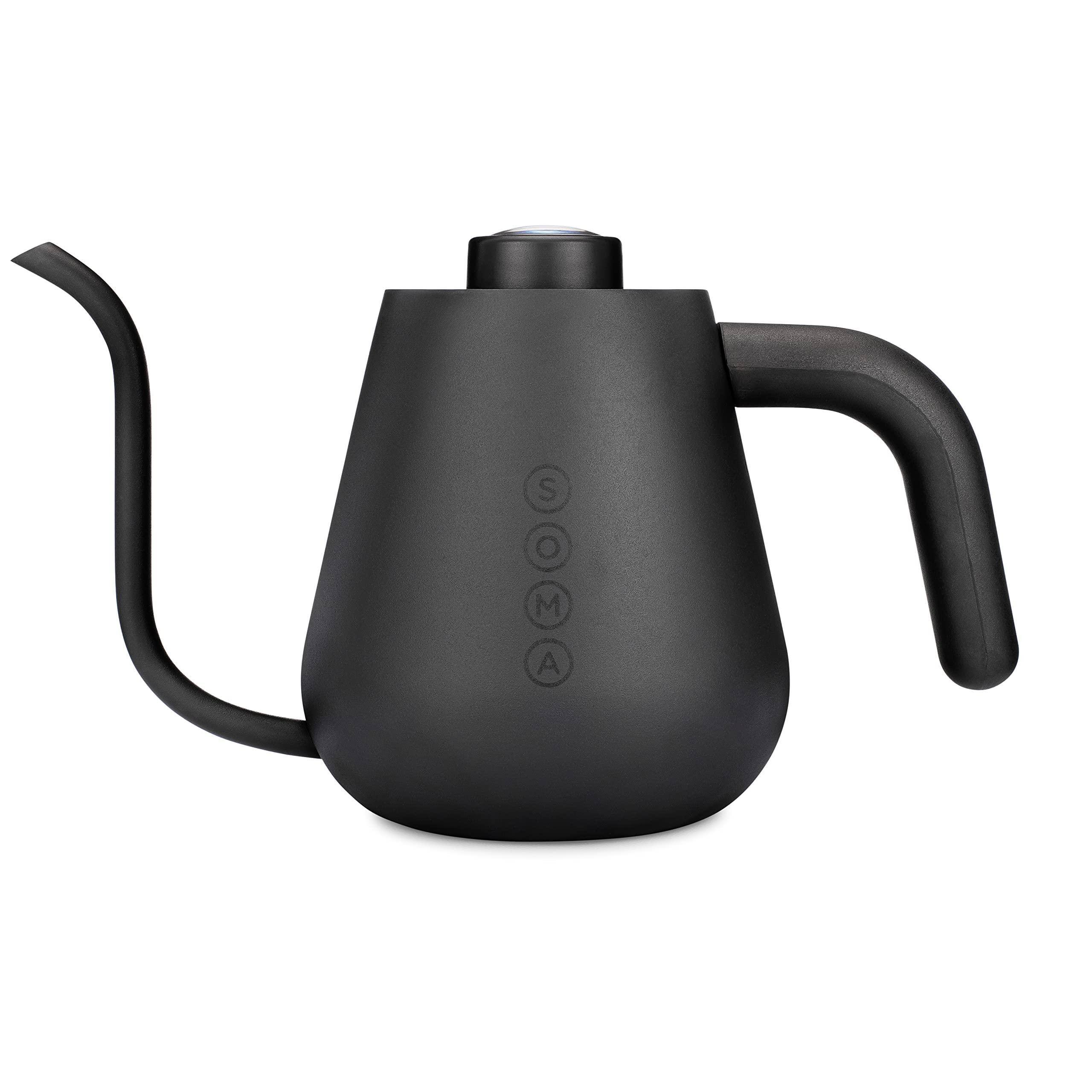 Front. Dapper Styles - Stainless Steel Gooseneck Coffee & Tea Kettle 1 Liter Stovetop - Default.