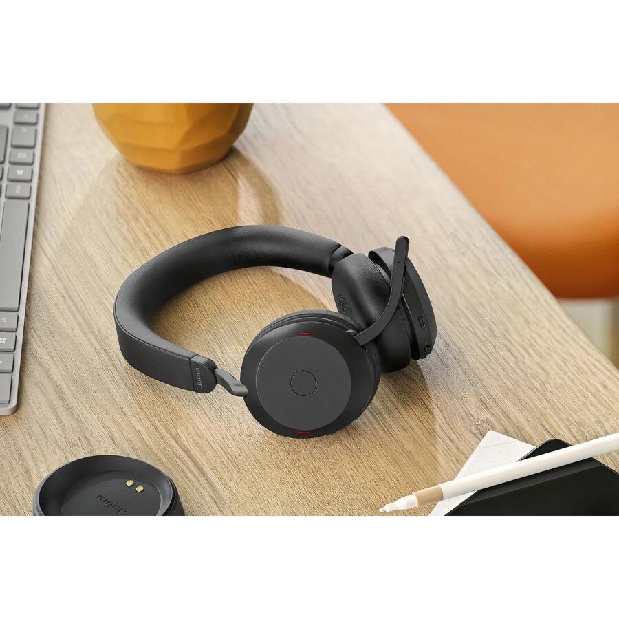Jabra Evolve2 75 Wireless On ear Stereo Headset USB A Unified