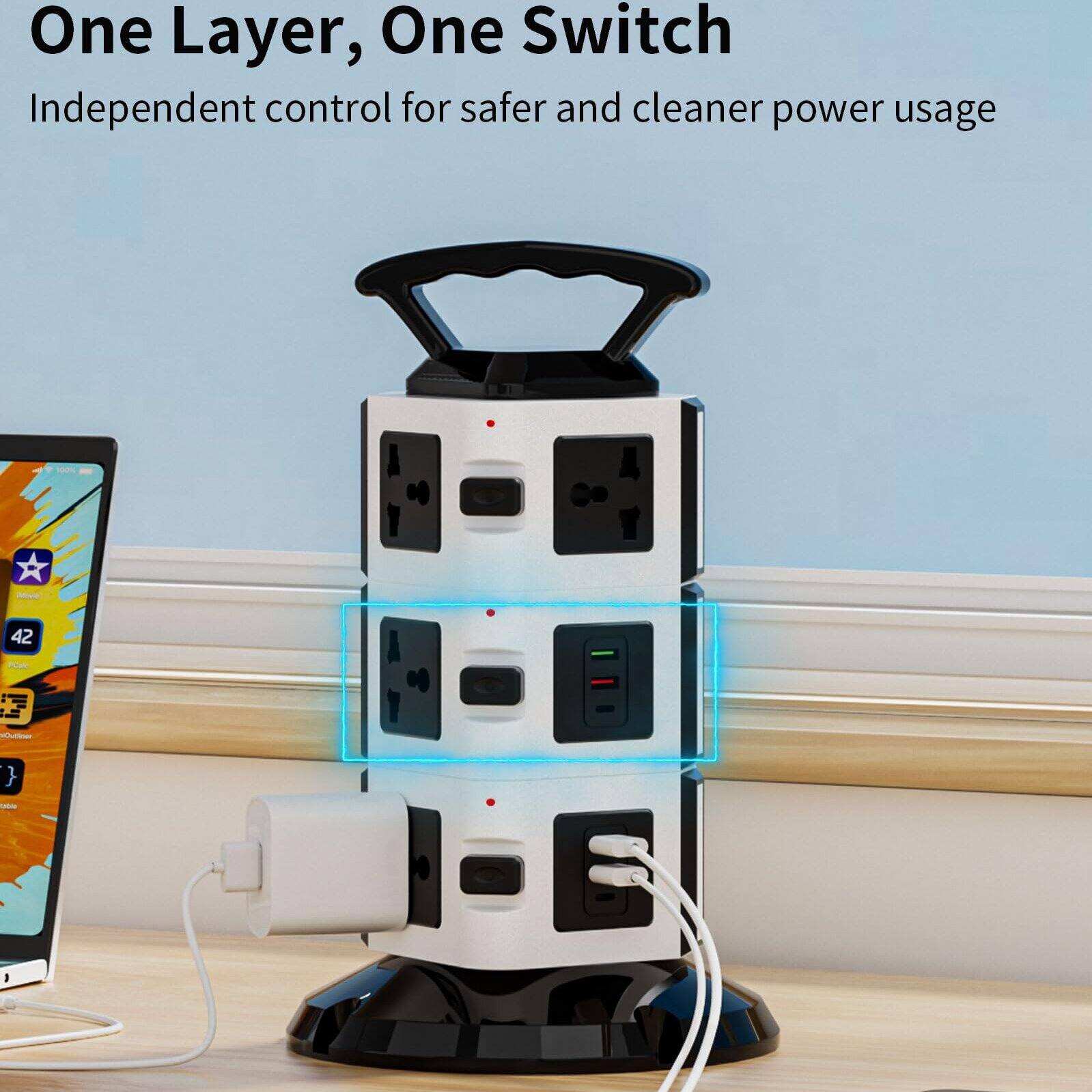 One Layer, One Switch  
Independent control for safer and cleaner power usage