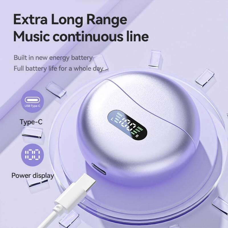 Extra Long Range Music continuous line

Built in new energy battery  
Full battery life for a whole day

USB Type-C  
Type-C

Power display