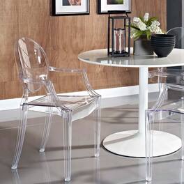Casper Dining Armchair by Modway - Clear