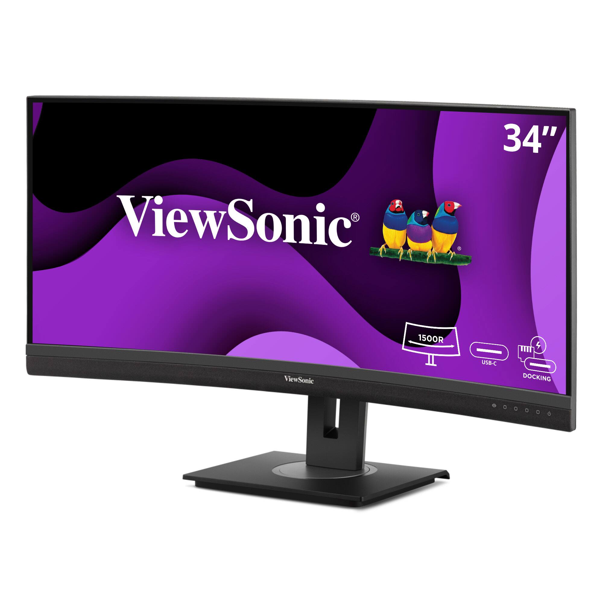 ViewSonic 34" 1500R USB-C Docking