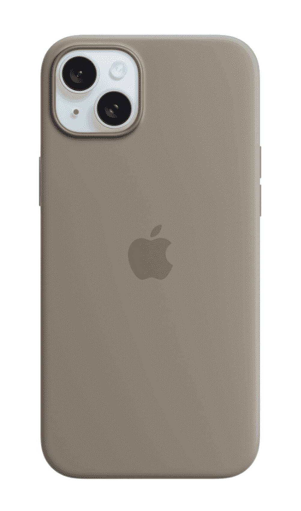 Alt View 2. Apple - Apple - iPhone 15 Plus Silicone Case with MagSafe - Clay - Clay.