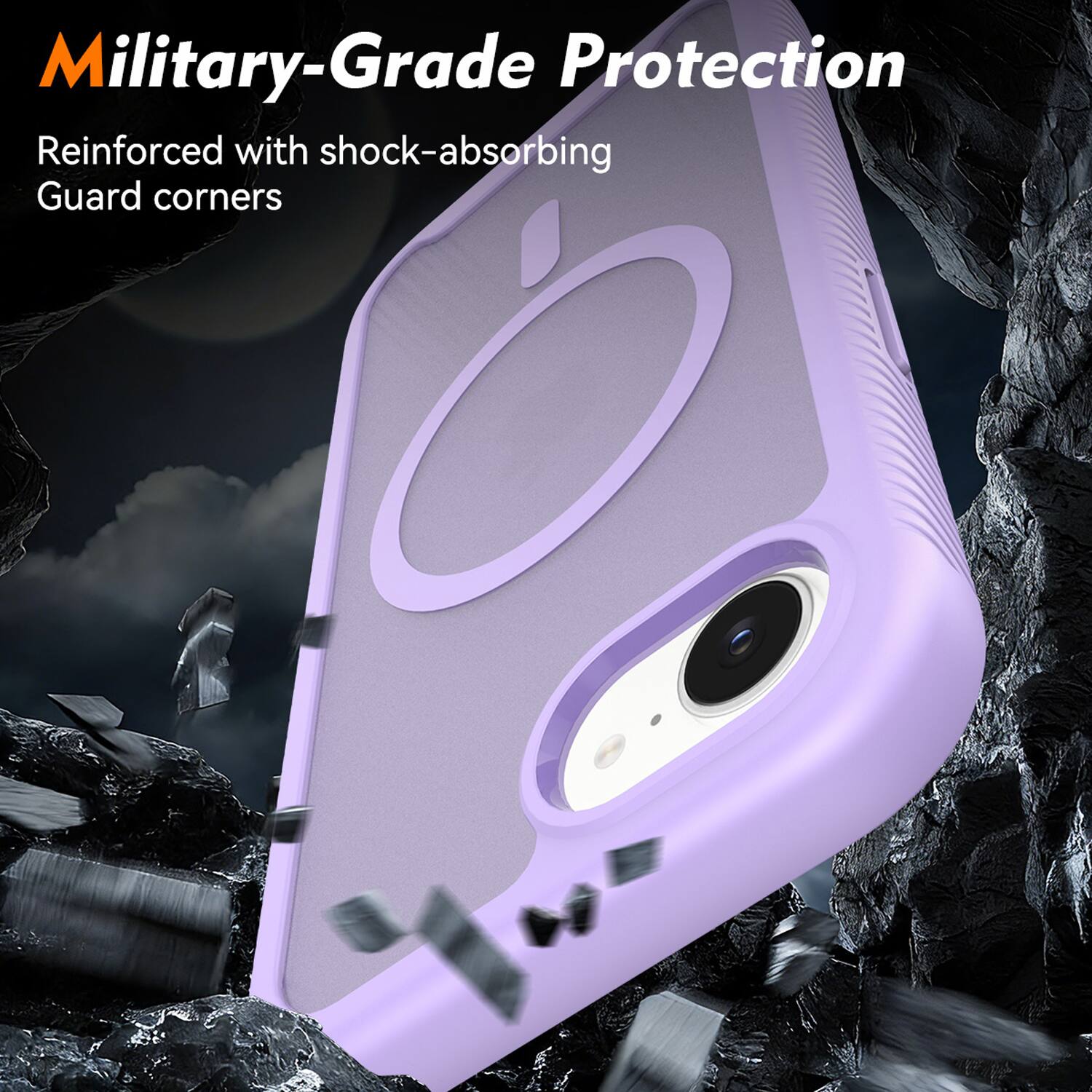 Military-Grade Protection  
Reinforced with shock-absorbing Guard corners