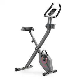 Sunny Health & Fitness - Foldable Magnetic Exercise X-Bike - Black