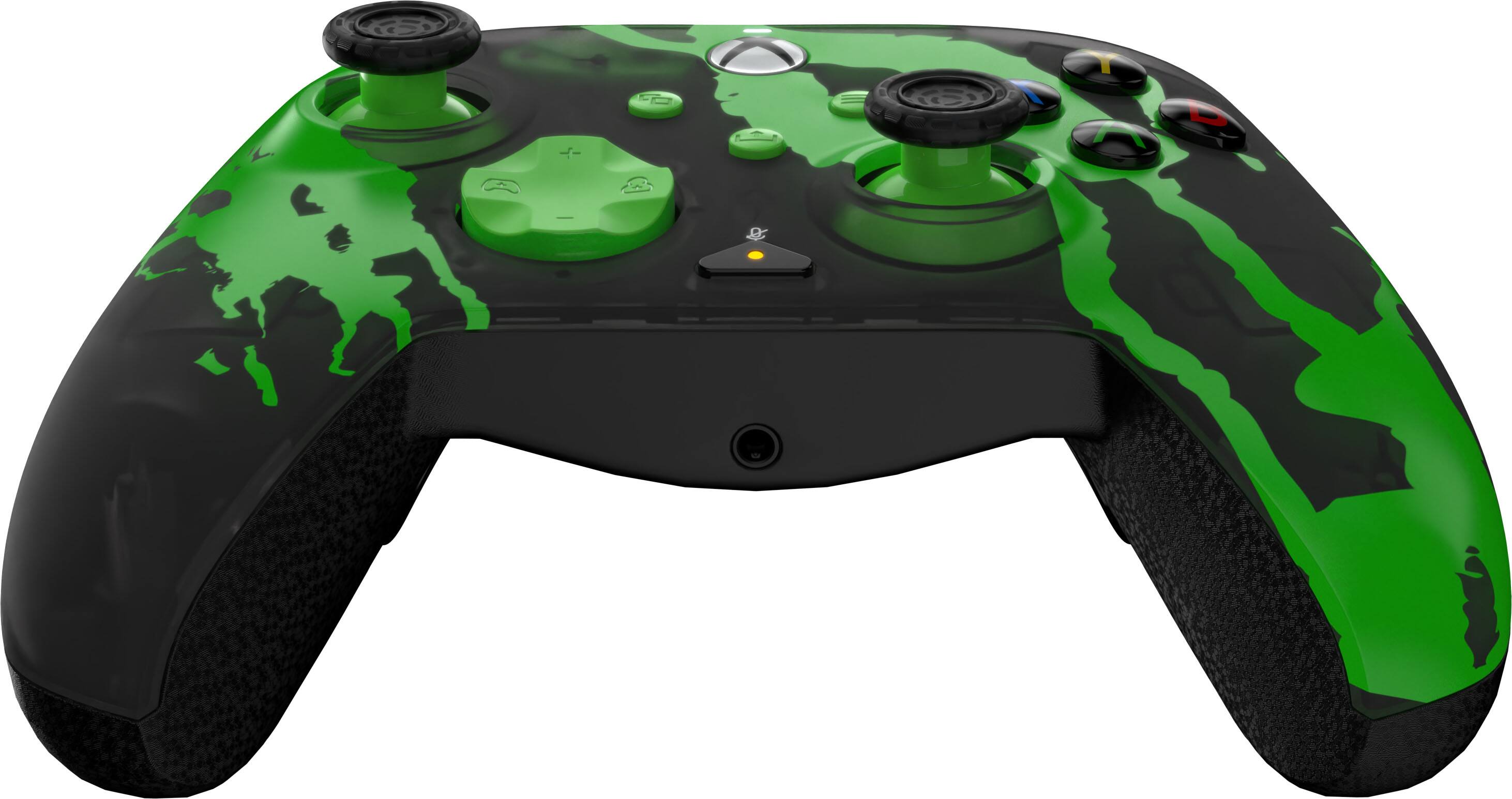 Alt View 10. PDP - Rematch Glow Advanced Wired Controller for Xbox Series X|S, Xbox One & Windows - Jolt Green.