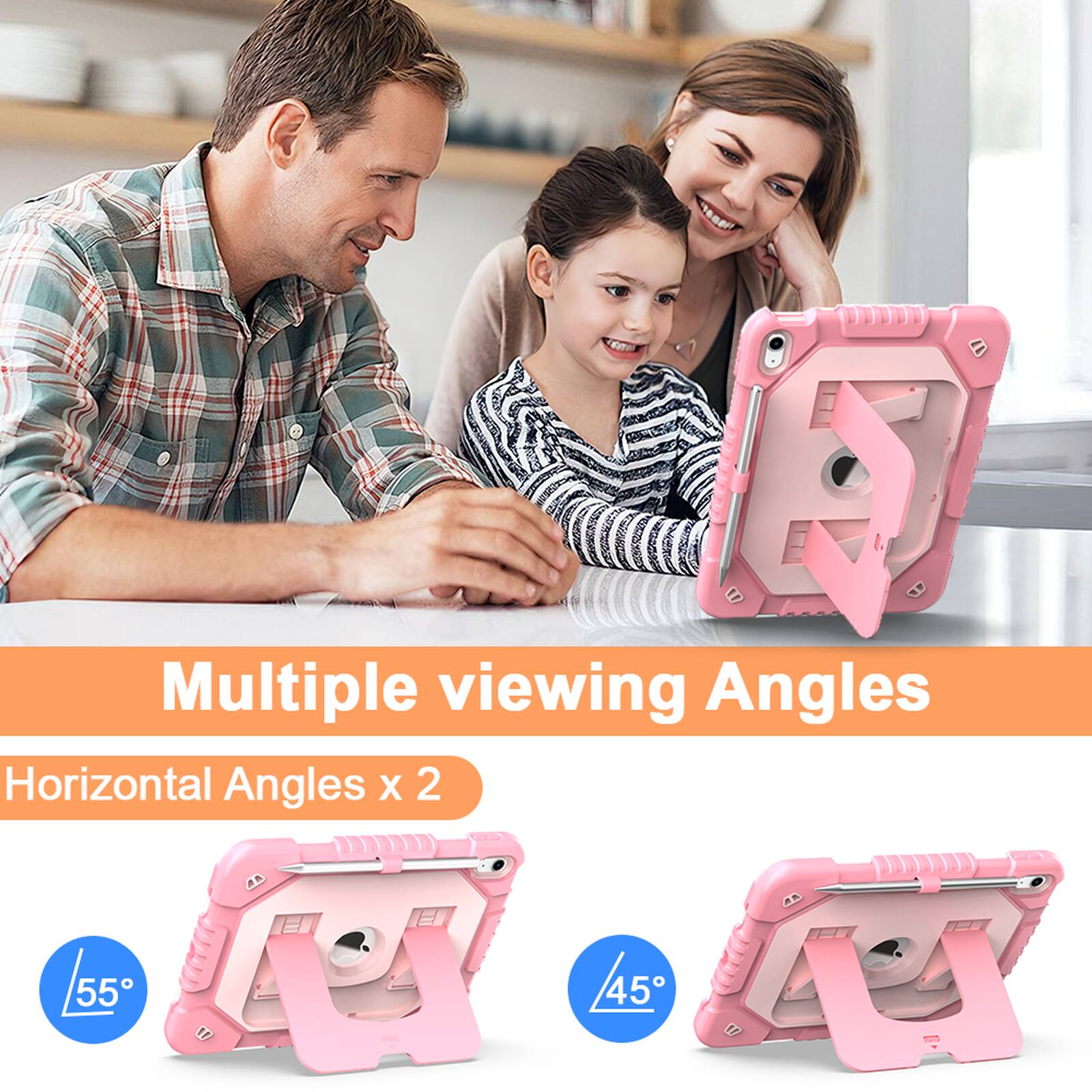Multiple viewing Angles  
Horizontal Angles x 2  
55°  
45°