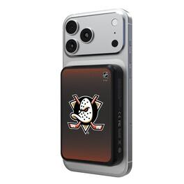 Keyscaper - Anaheim Ducks Wireless Magnetic Power Bank - Black