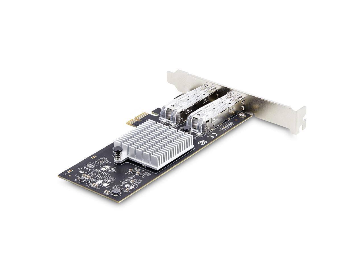 Alt View 1. Startech - StarTech.com Gigabit Ethernet Card, PCI Express 2.0 x1 - Intel I350-AM2, 2 Ports - Black.