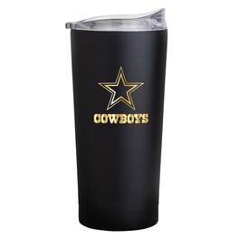 Logo Brands - Dallas Cowboys Black Foil 20oz. Powder Coat Tumbler - Multicolor