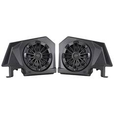 Front. MB Quart - MB Quart 6.5" Rear Speaker Enclosures Kit for RZR Pro XP, Turbo R, Pro R 20-24 - Black.