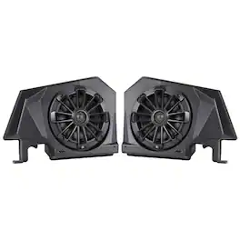 MB Quart - Enhanced 6.5" Rear Speaker Enclosures Kit RZR Pro XP Pro R, and Turbo R - Black