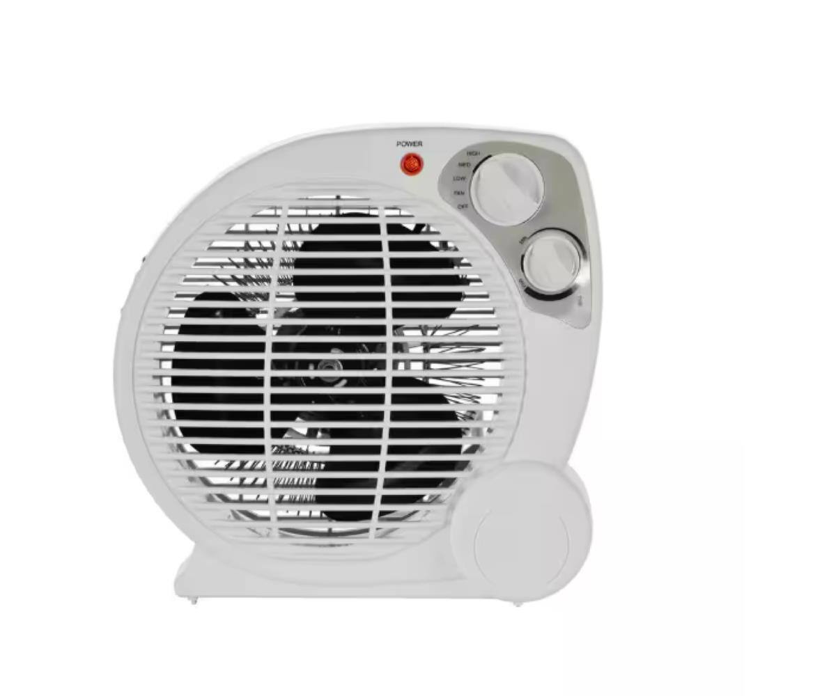Front. Pelonis - 1500-Watt Electric Fan Forced Portable Heater - White.