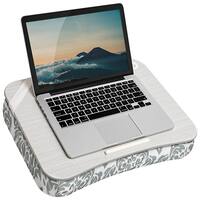 LapGear - Designer Lap Desk for 15.6" Laptop - Gray Damask - Front_Zoom