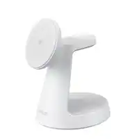 Anker - MagGo 15W Wireless Charging Station (3-in-1 Stand) for iPhone, AirPods & Qi Devices - White - Front_Zoom