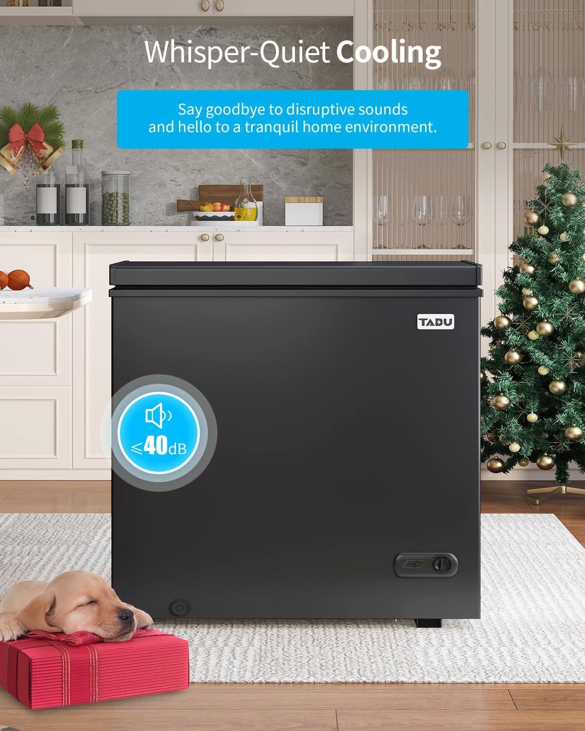 Alt View 6. Circus Cirle - 10 cubic feet, with 7-level adjustable temperature and removable storage basket, black - BLACK.