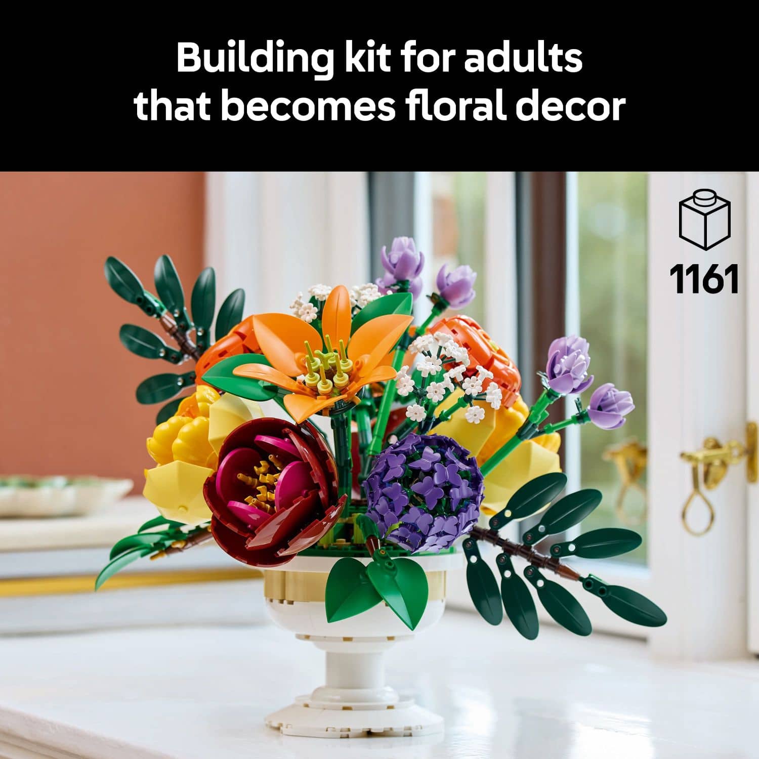 Building kit for adults that becomes floral decor 1161