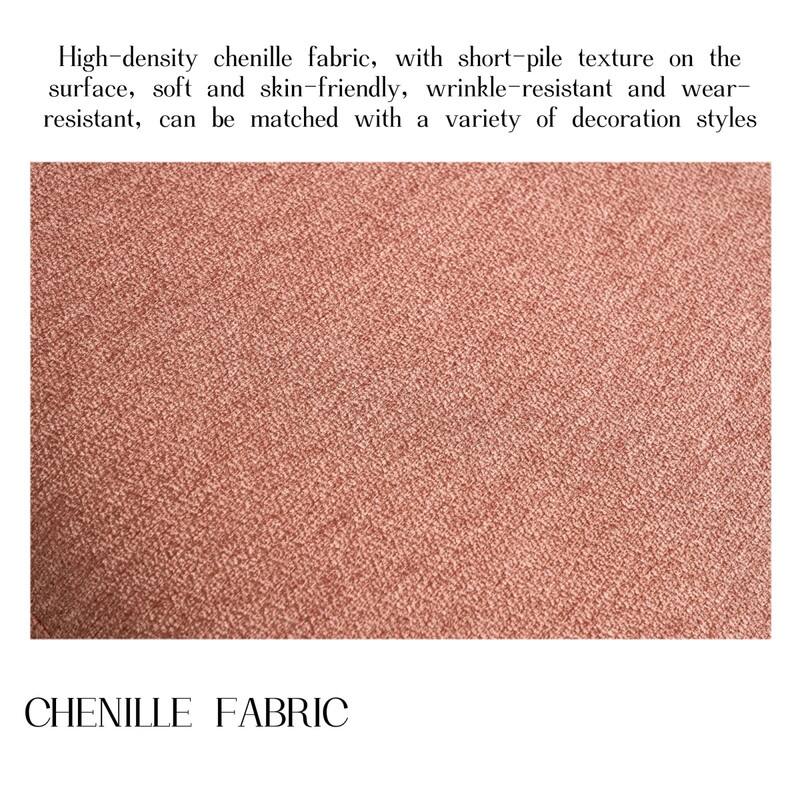 High-density chenille fabric, with short-pile texture on the surface, soft and skin-friendly, wrinkle-resistant and wear-resistant, can be matched with a variety of decoration styles

CHENILLE FABRIC