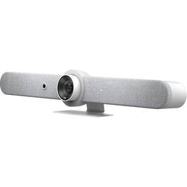 Logitech - Rally Bar All-In-One Video Bar for Medium and Large Rooms, White - 3840 x 2160 Video - 3x Digital Zoom