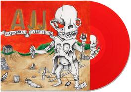 AJJ - Disposable Everything - Strawbably Red - VINYL LP