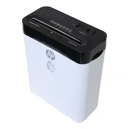 HP - LC8 8-Sheet Crosscut Manual-Feed Paper Shredder with Basket 91011B - White