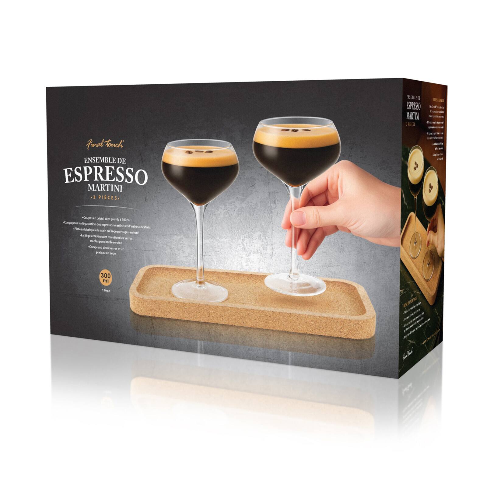 ENTERVALE E ESPRESSO MARTIN

Find Touch ENSEMBLE DE ESPRESSO MARTINI +3 PICES.

Cupes RSJO 10% plone 100% Anga m/ is diegustation de expressos earching Cautres cocktails Pates impide 16 train at Vege portuges + Berge derapapant mantiet! in - stables.pendentle service Compresic desa platemen e inp

300 ml
10oz