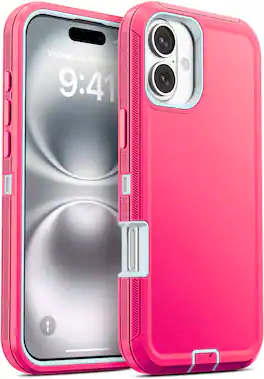 Entronix - Case for iPhone 17 - Ultimate Triple-Layer Protection - Hot Pink