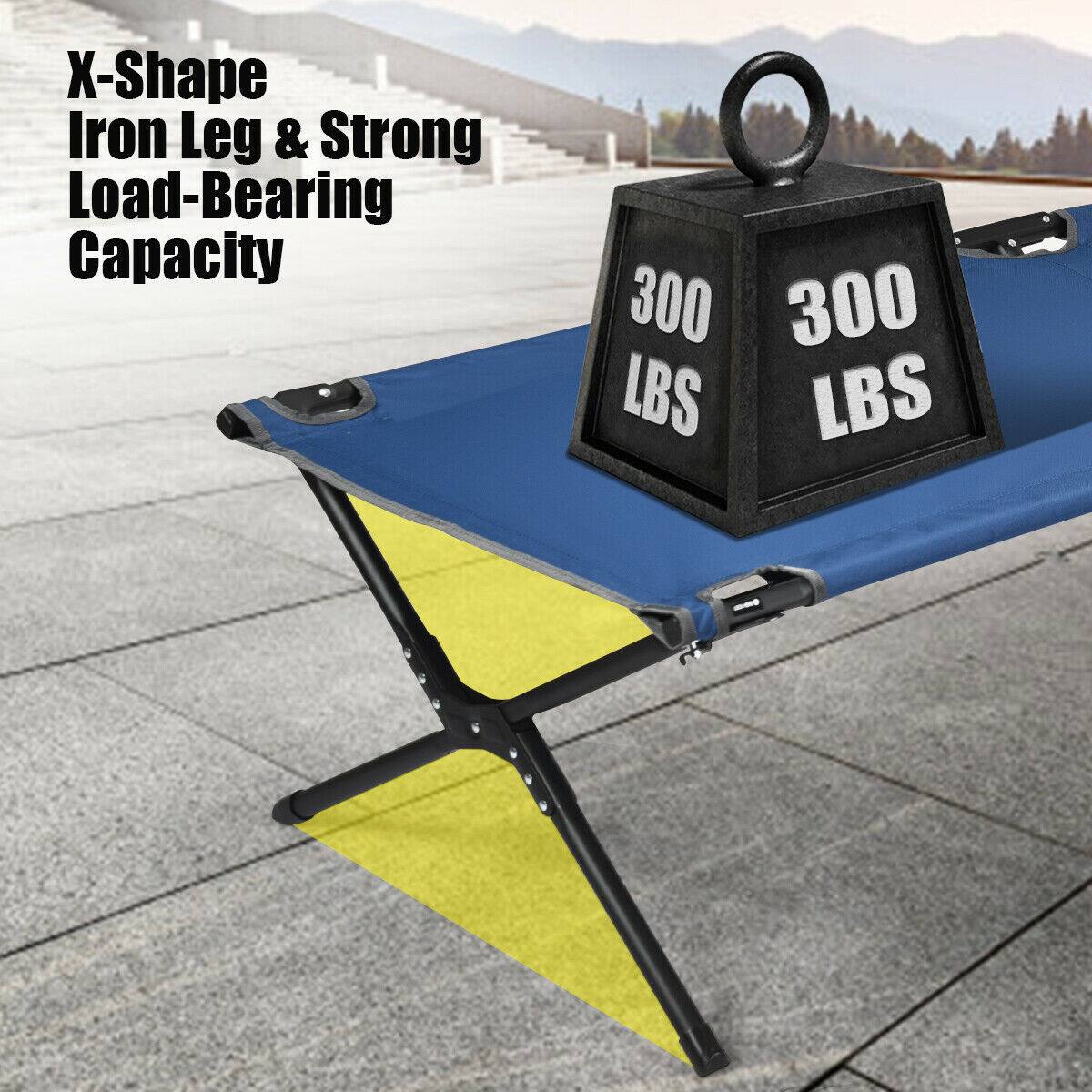 X-Shape Iron Leg & Strong Load-Bearing Capacity  
300 LBS
