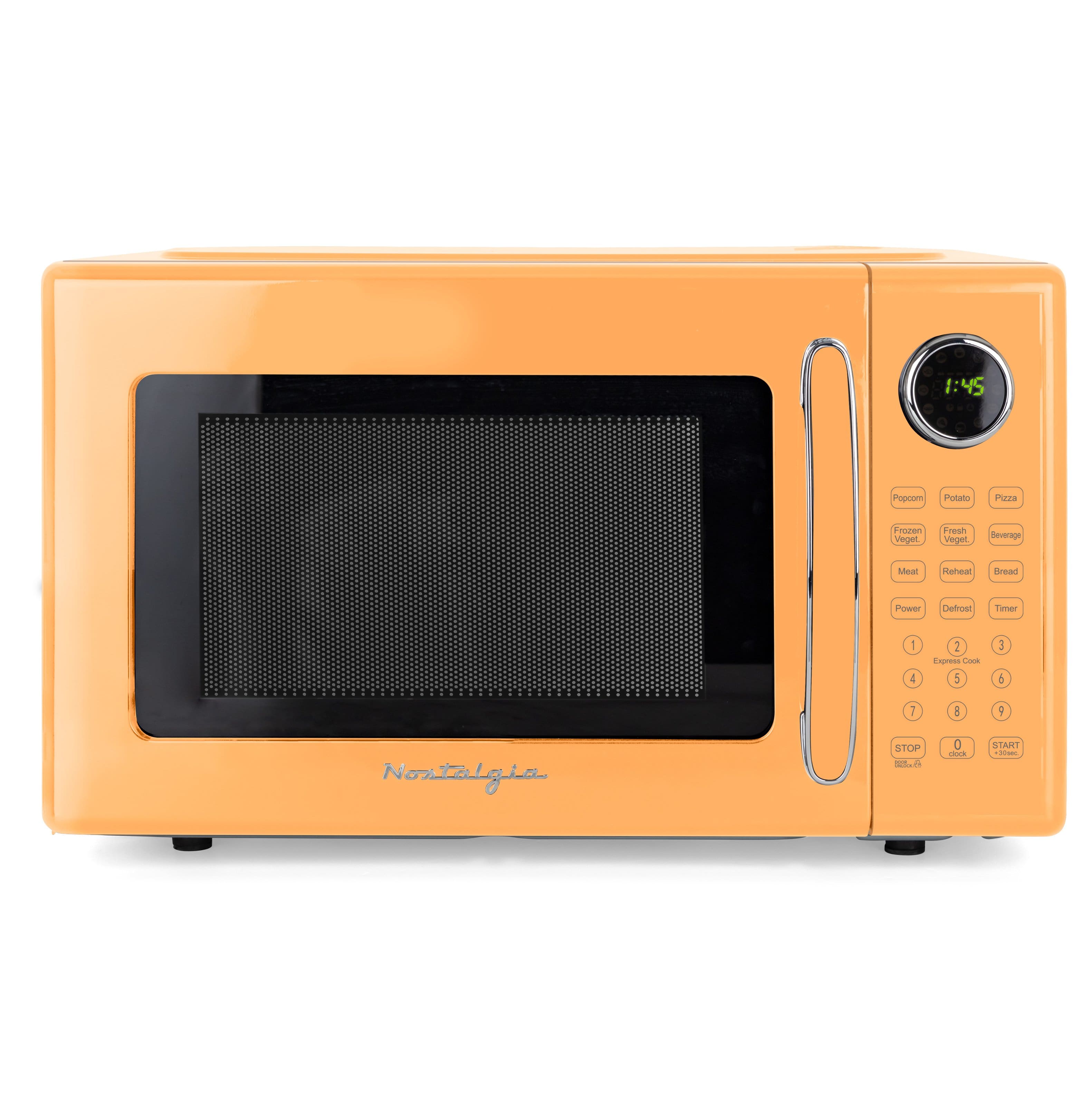 Nostalgia - Retro 1.1 cu. ft. Countertop Microwave Oven - Orange