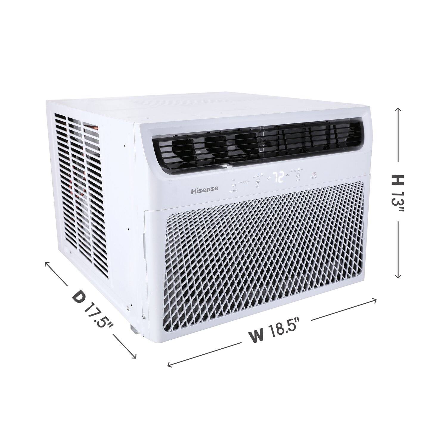 Hisense  
H 13"  
D 17.5"  
W 18.5"