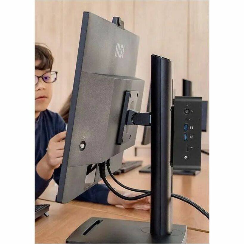 Alt View 2. MSI - MSI Cubi NUC AI 2MG Cubi NUC AI+ 2MG-023US Desktop Computer - Intel Core Ultra 7 258V - 32 GB - 1 TB SSD - Mini PC - Black.