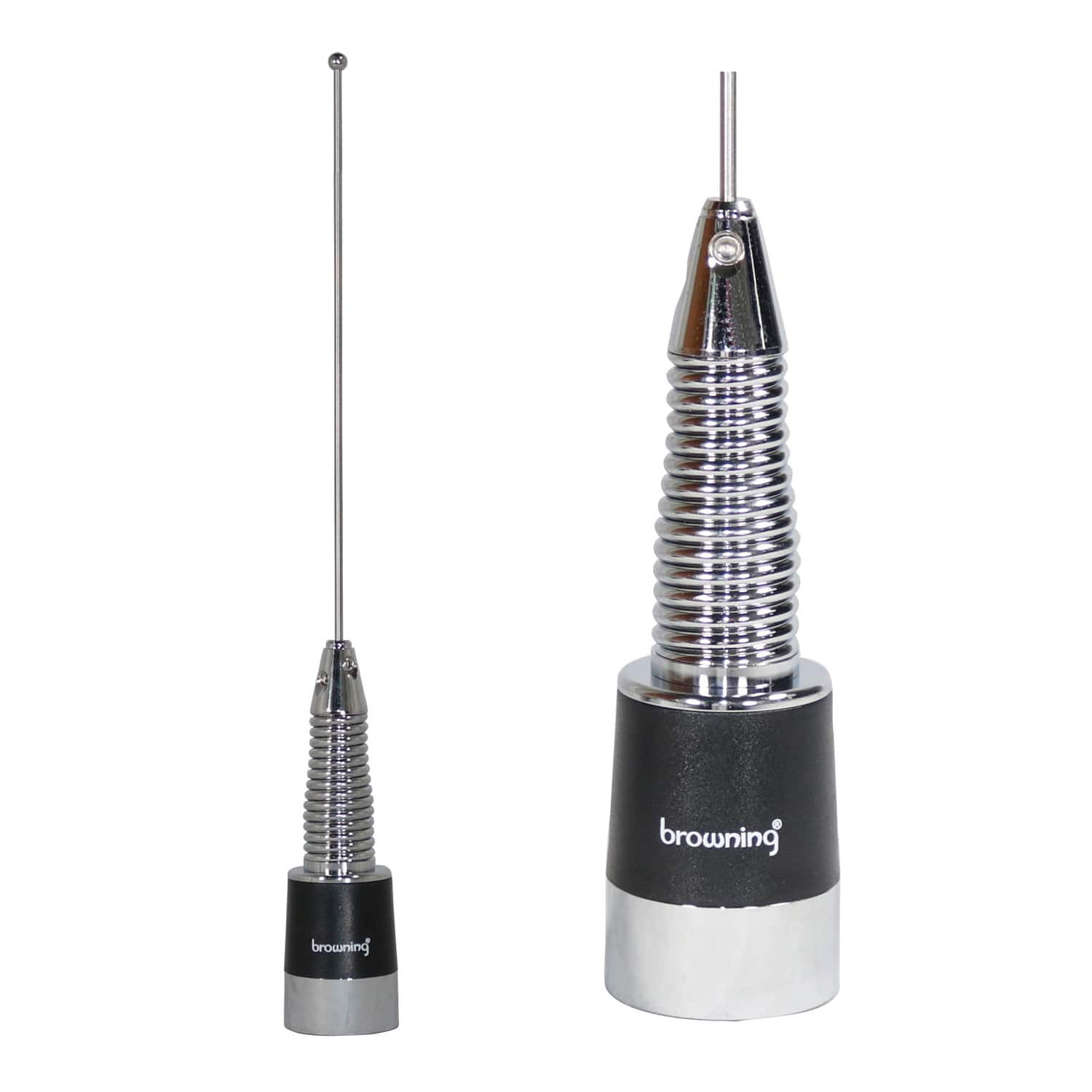 BR-178-S Browning 160-Watt Wide-Band 380 MHz to 520 MHz Antenna with NMO Mounting (Stainless Steel) - Silver