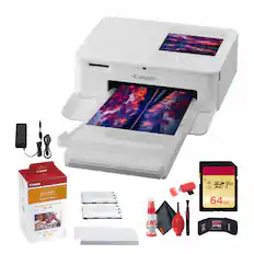 Canon SELPHY CP820/CP910
Canon SELPHY Paper Set RP-100
Canon PowerShot SX740 HS
Canon XC V30 64GB SD Card
Canon Cleaning Solution
Canon Cleaning Brush
Canon Cleaning Cloth
Canon USB Cable