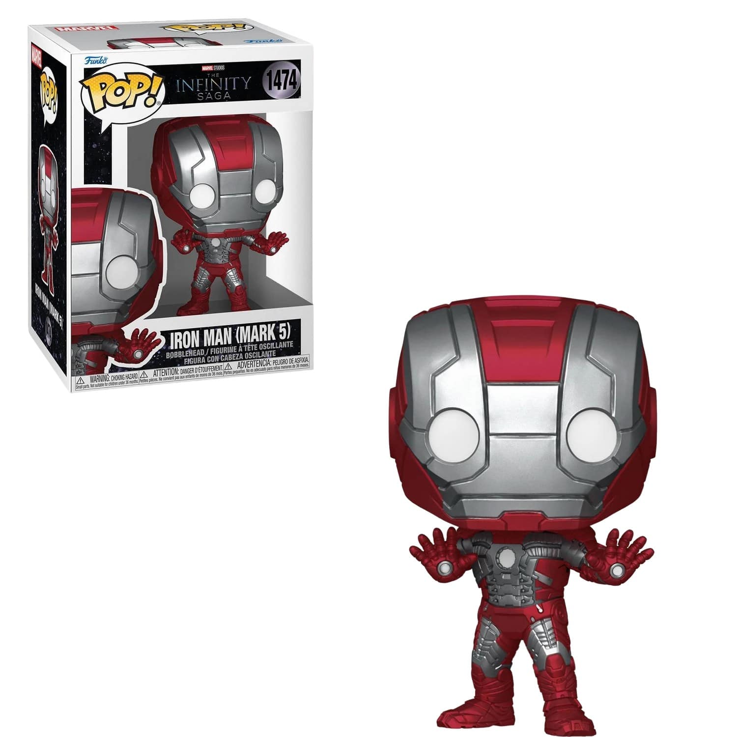 Photos - Action Figures / Transformers Funko  Pop! Marvel Infinity Saga - Iron Man  - Multicolor (Mark )